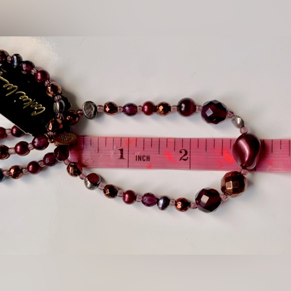 💟 Freshwater Pearl & Faceted Multi-bead Set of 3 Bracelets by Cookie Lee - Picture 6 of 6